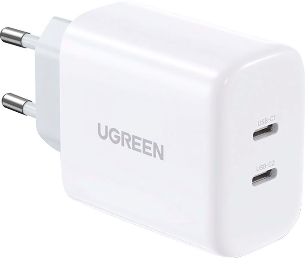 UGREEN USB-C+USB-C 40W PD Wall Charger (20W+20W) EU USB-Ladegerät