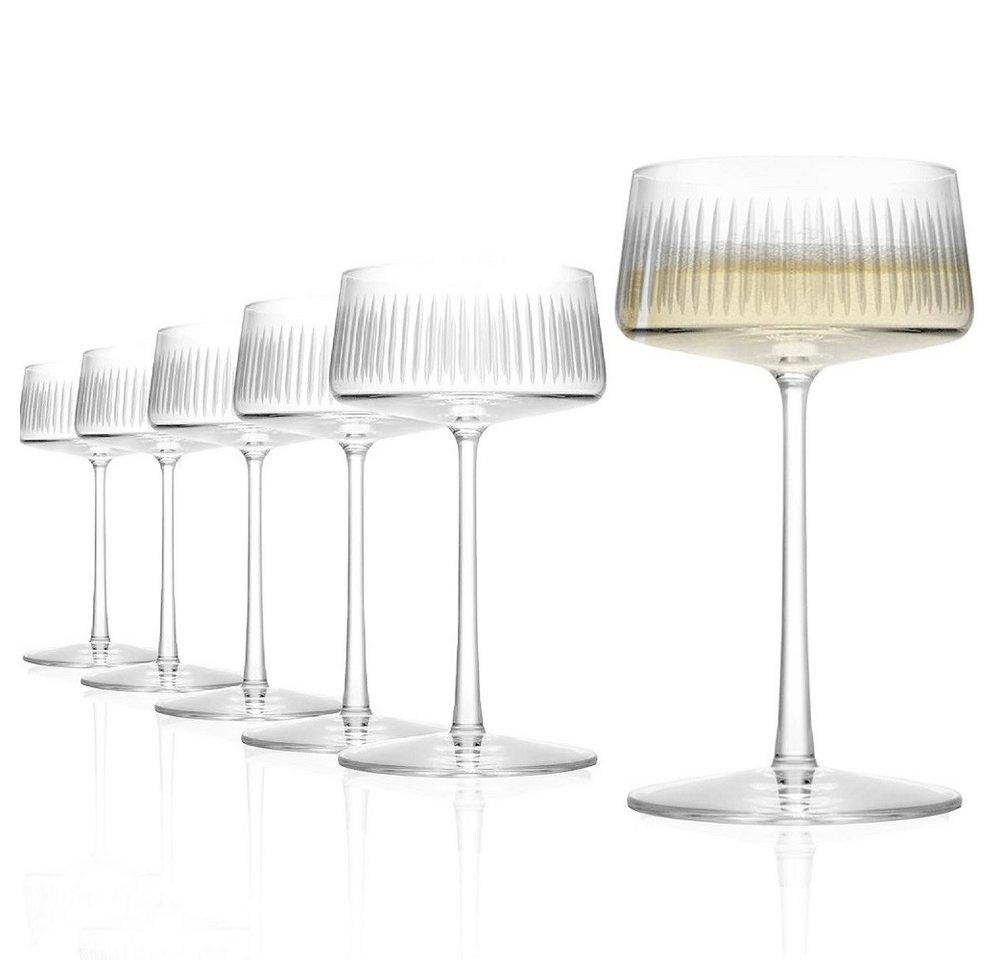 Stölzle Sektglas Stölzle Lausitz New York Bar Soho Champagnerschale 316 ml 6er Set, Glas