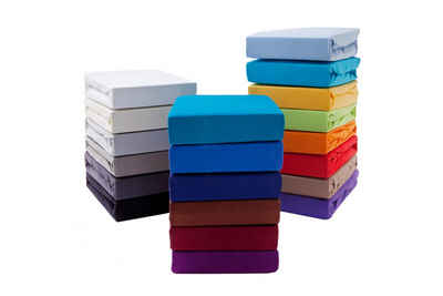 Spannbettlaken Exclusive Topper-Spannbettlaken, Hometex Premium Textiles, Jersey, Für Matratzentopper und Boxspringbett Topper