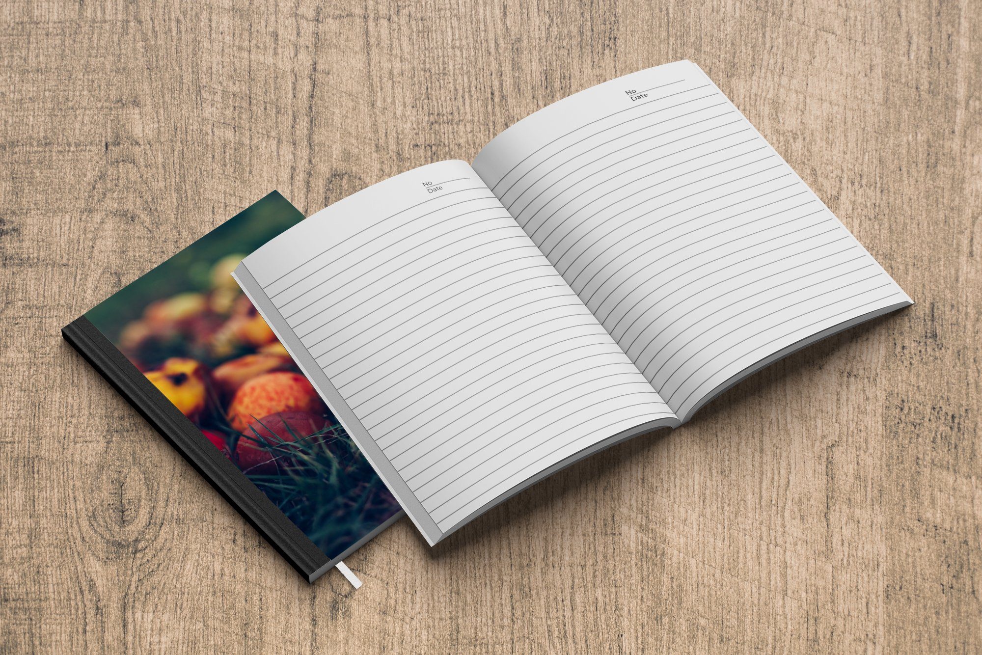MuchoWow Notizbuch Seiten, Notizheft, Obst, A5, Journal, Landdekoration - - - 98 Tagebuch, Herbst Haushaltsbuch Apfel Merkzettel