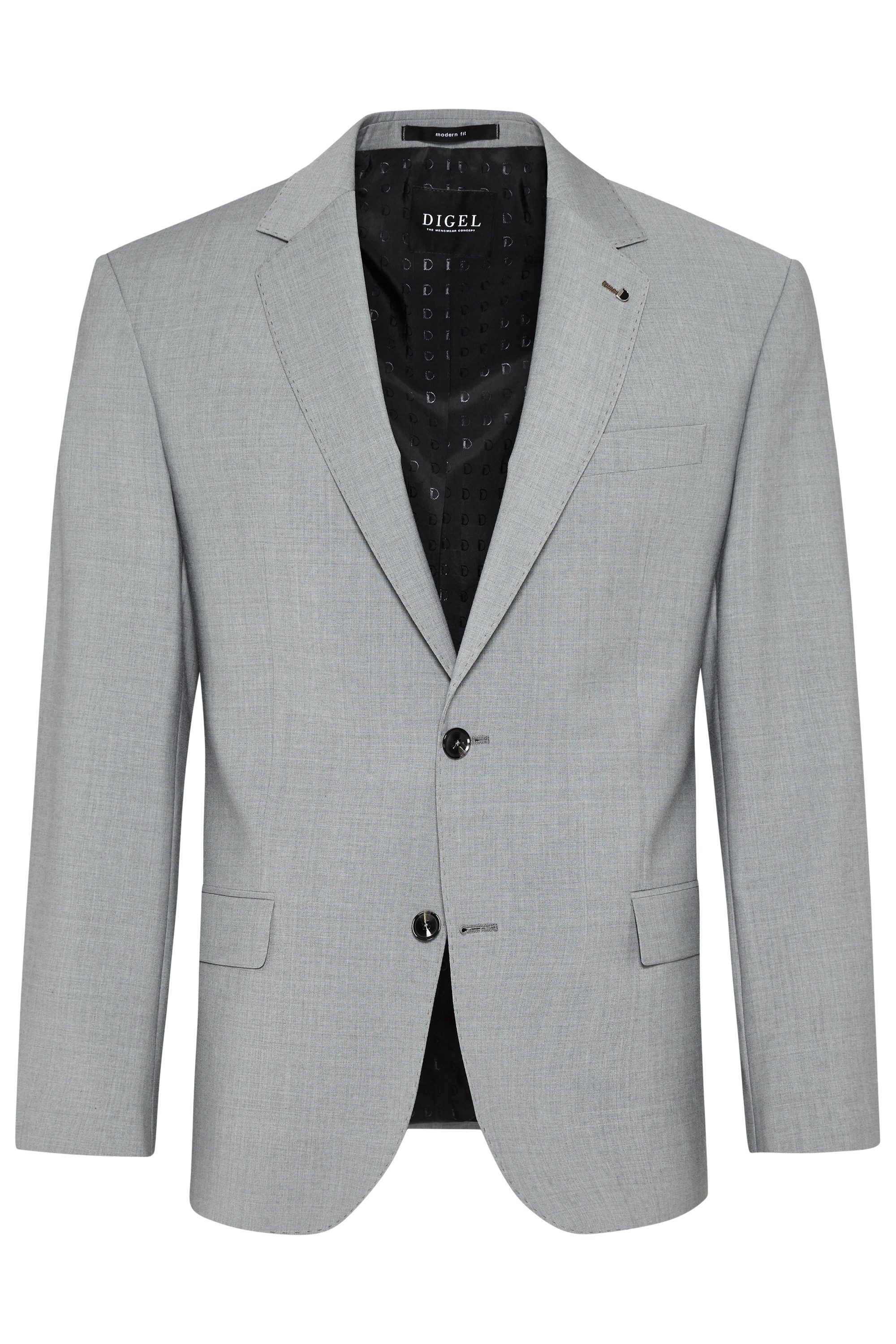 Digel Anzugsakko Duncan-AMF (1-tlg., Schurwolle) Abnehmbarer Revers-Pin günstig online kaufen