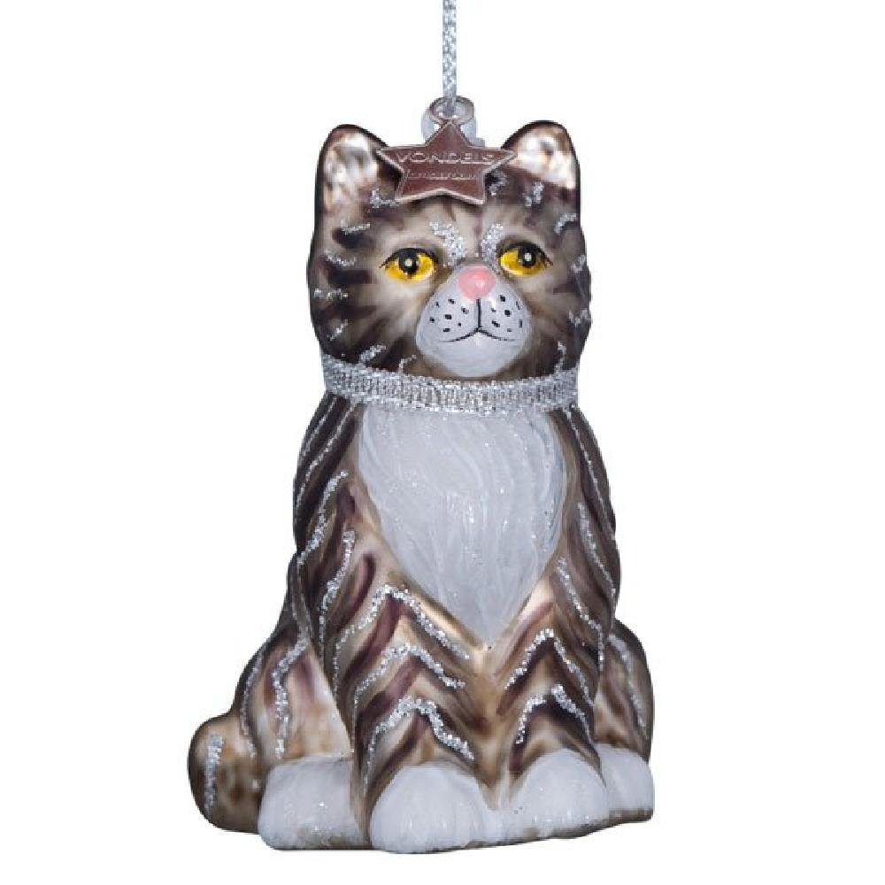 Vondels Christbaumschmuck Ornament Katze Grau günstig online kaufen