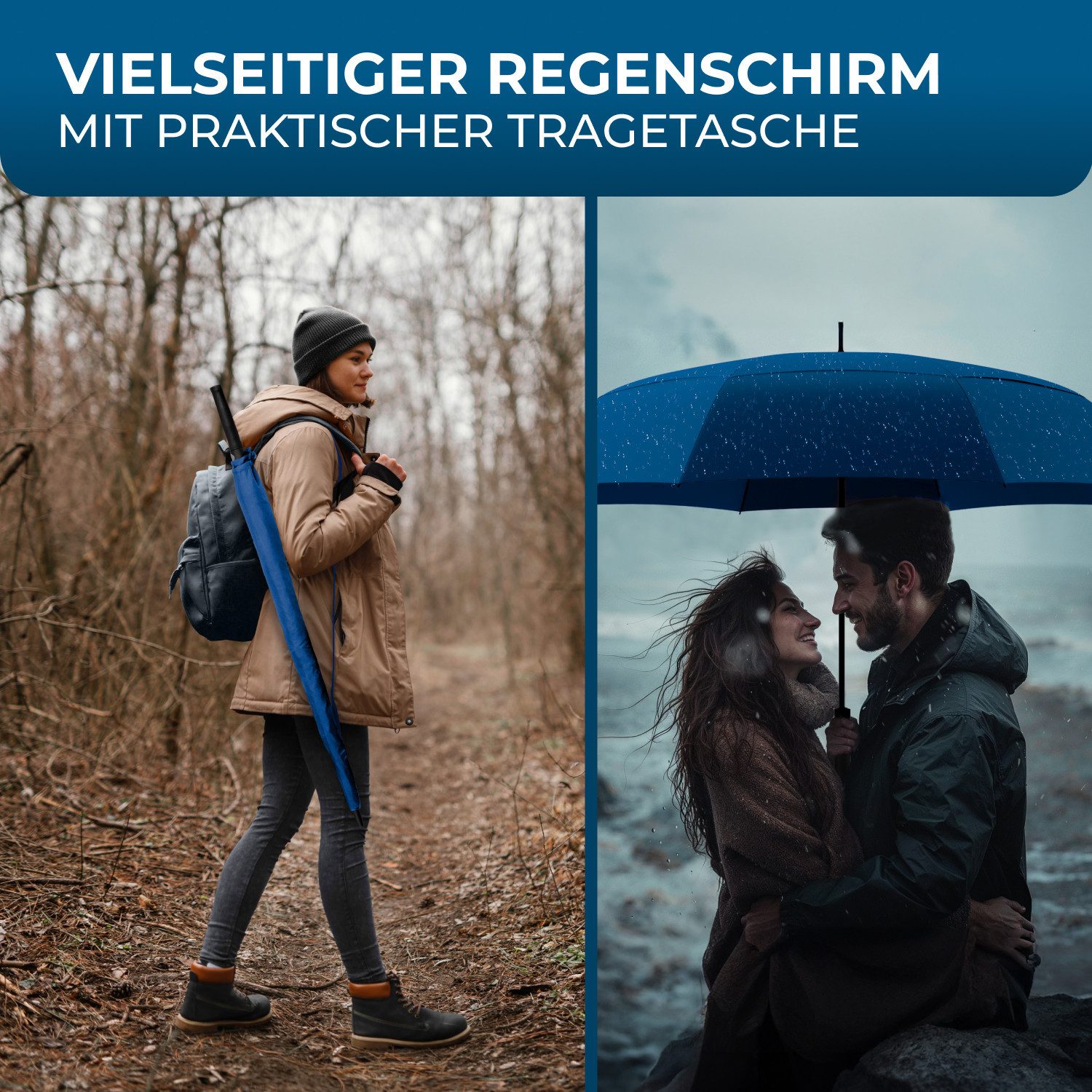 Styngard Golfregenschirm BELFAST, XXL Regenschirm Groß für 2 Personen – Bild 5 von 5