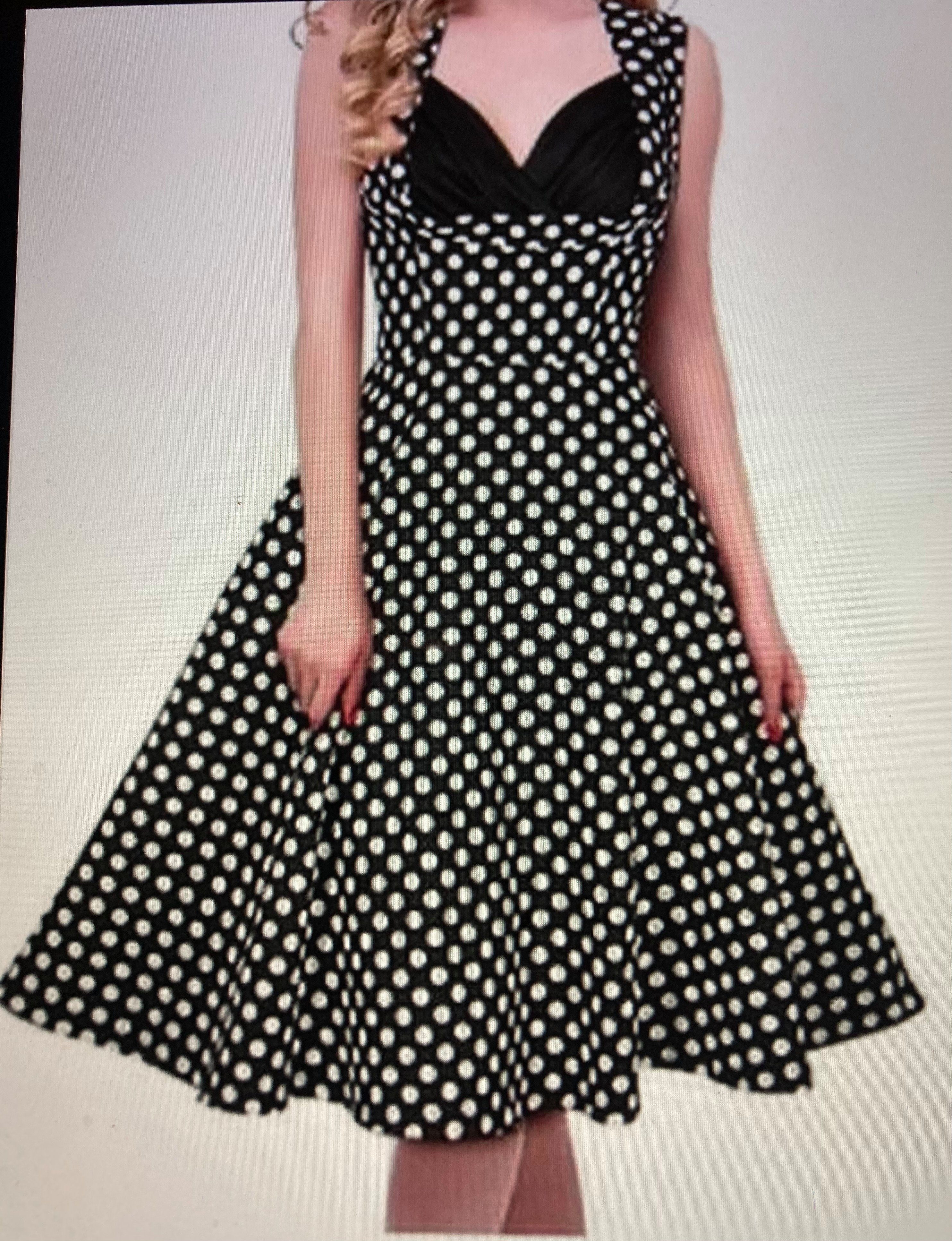 cwonlineshop Abendkleid »Rockabillykleid Punkte Polka Dot Kleid 50er Jahre  Pin up Vintage Kleid« online kaufen | OTTO