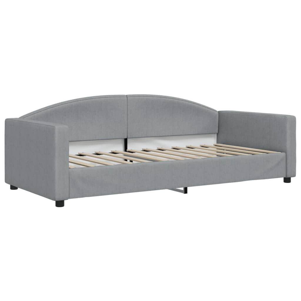 vidaXL Bett Tagesbett mit Matratze Hellgrau günstig online kaufen
