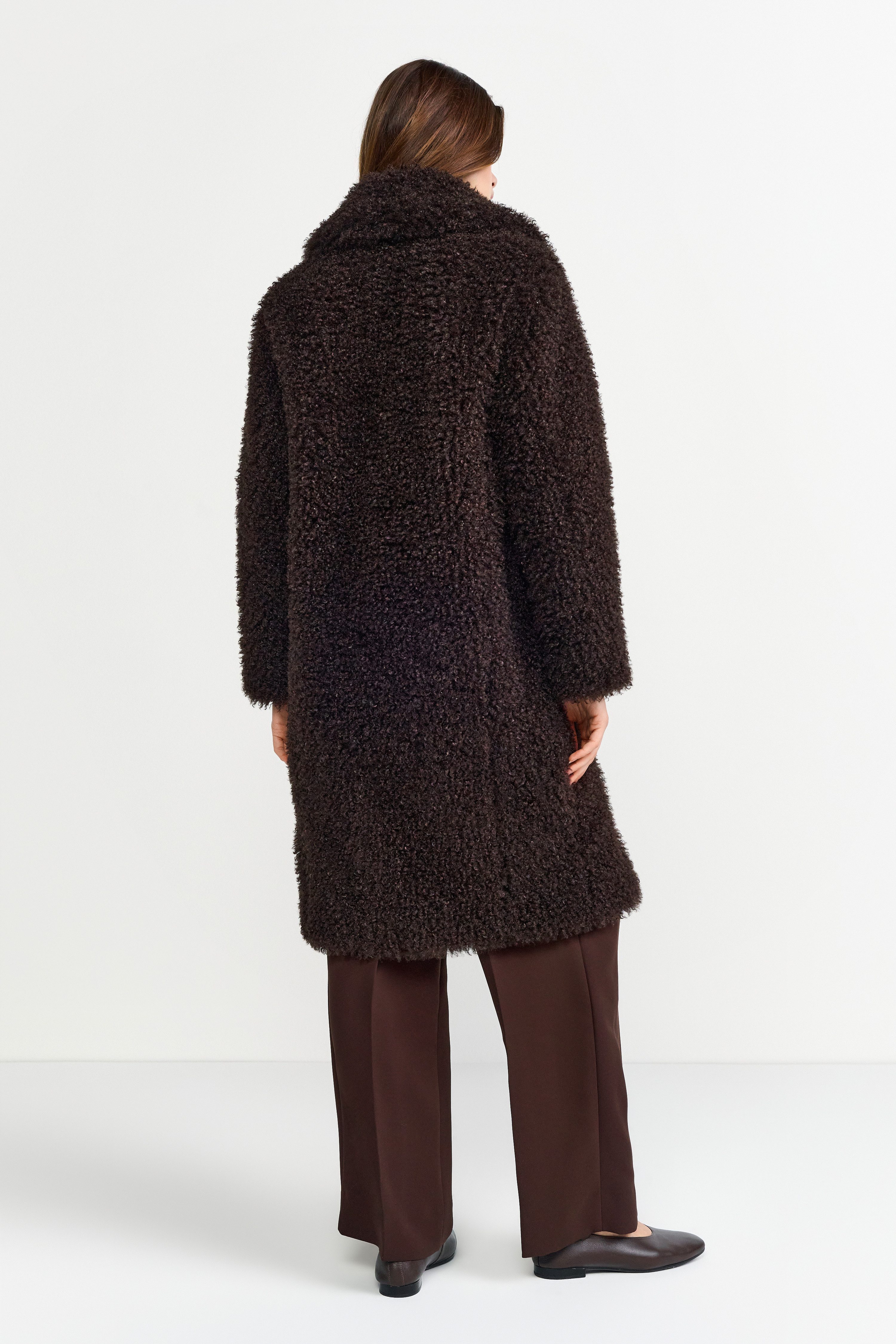 RICHROYAL Langmantel locker geschnitten, aus Teddyfell, günstig online kaufen