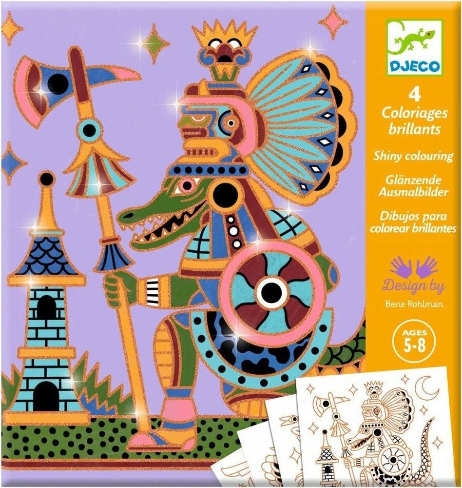 DJECO Malvorlage DJECO Sparkling Ausmalbilder - Ägypten
