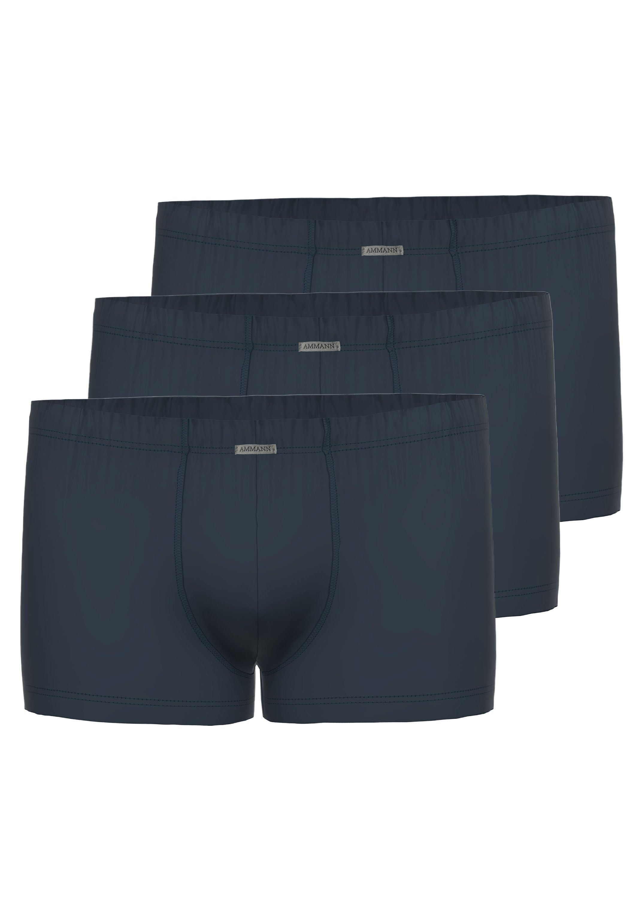 / Pack Boxer Eingriff (Spar-Set, Short - Retro to Ohne Nightblue you Baumwolle Pant - Ammann Retro 3-St) Close 3er Atmungsaktiv -