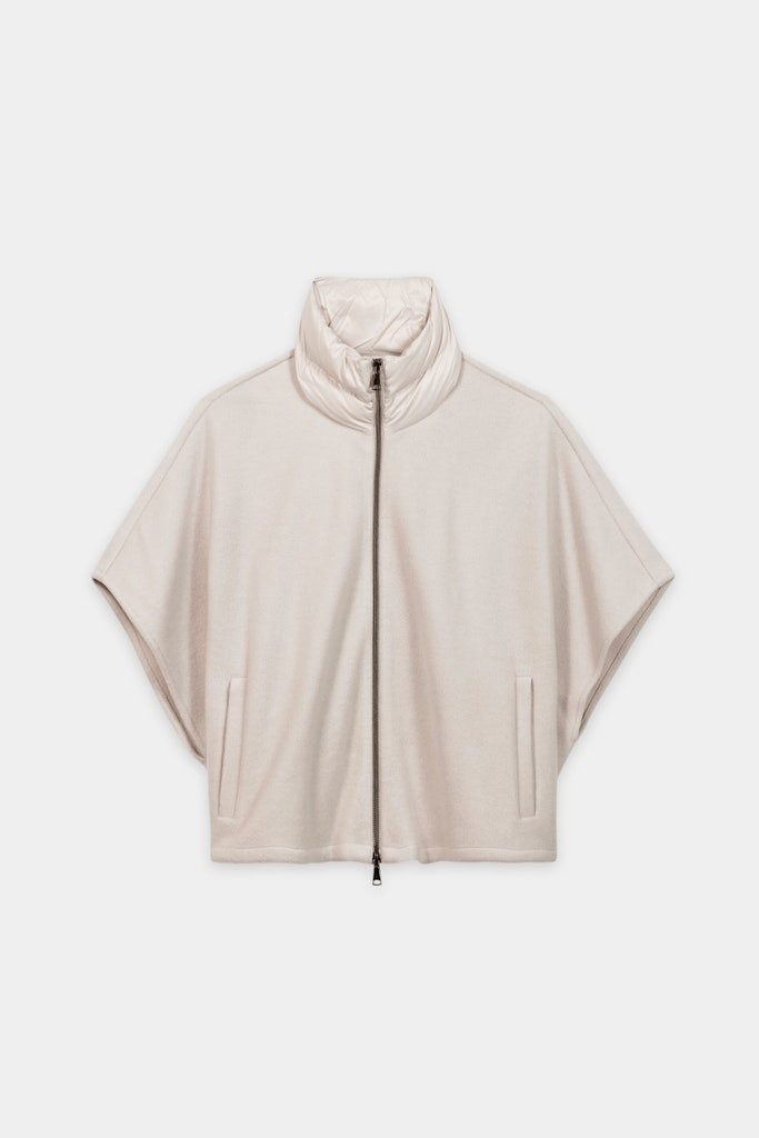 Luisa Cerano Winterjacke Outdoorcape aus Woll-Mix