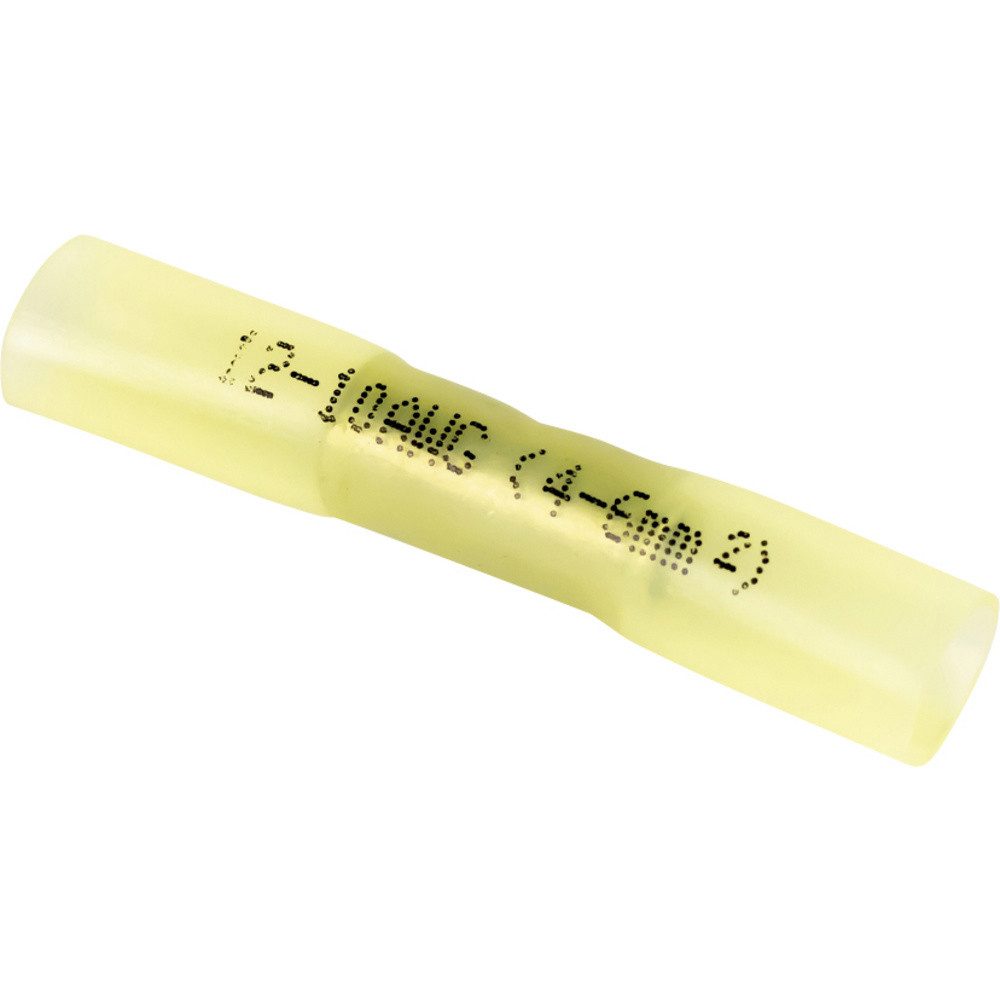 CellPack Stoßverbinder CellPack 456332 Pressverbinder 4 mm² 6 mm² Vollisoliert Gelb 20 St., 456332