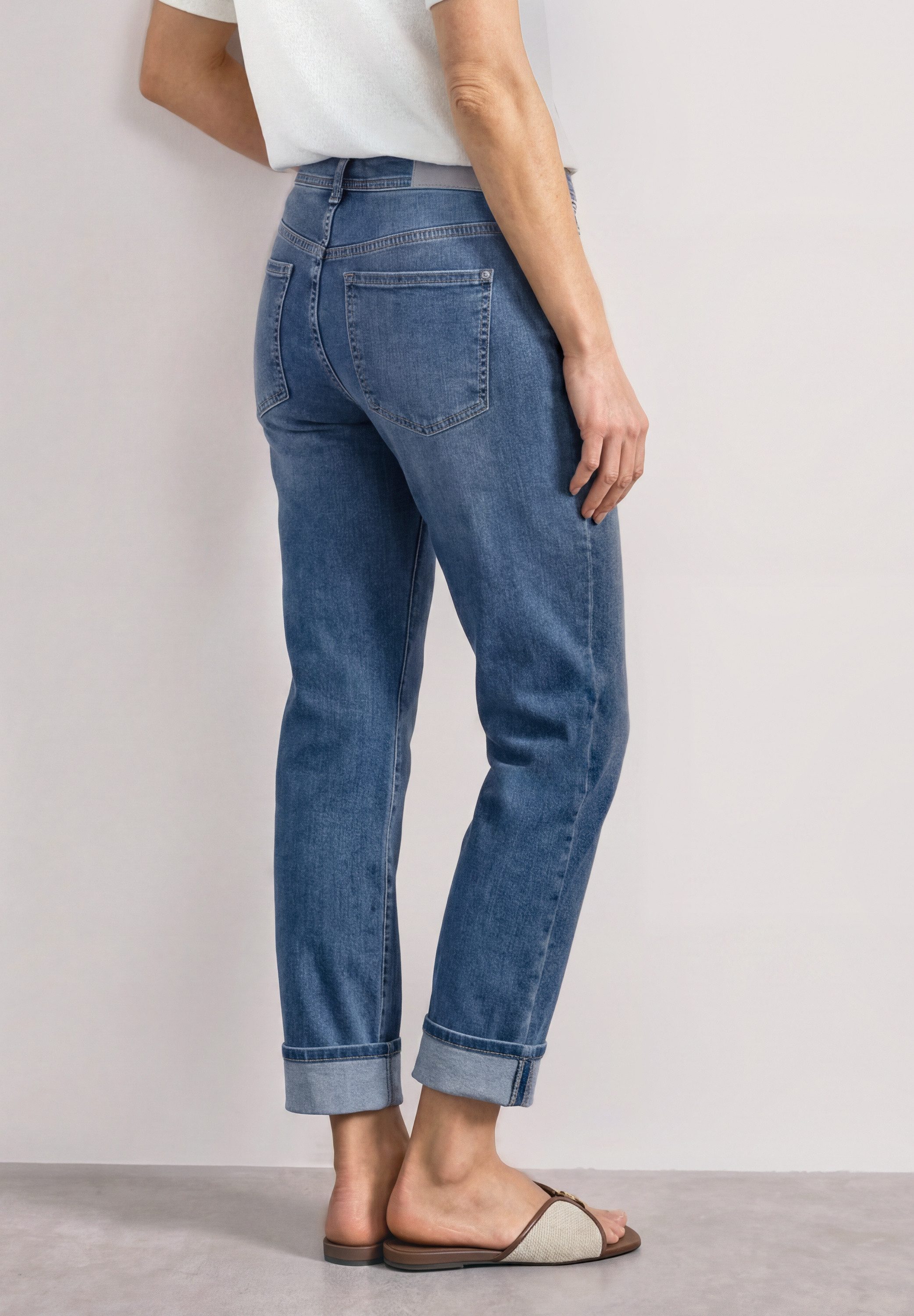 STREET ONE 5-Pocket-Jeans Style Amalia im Casual Fit mit Turn-Up
