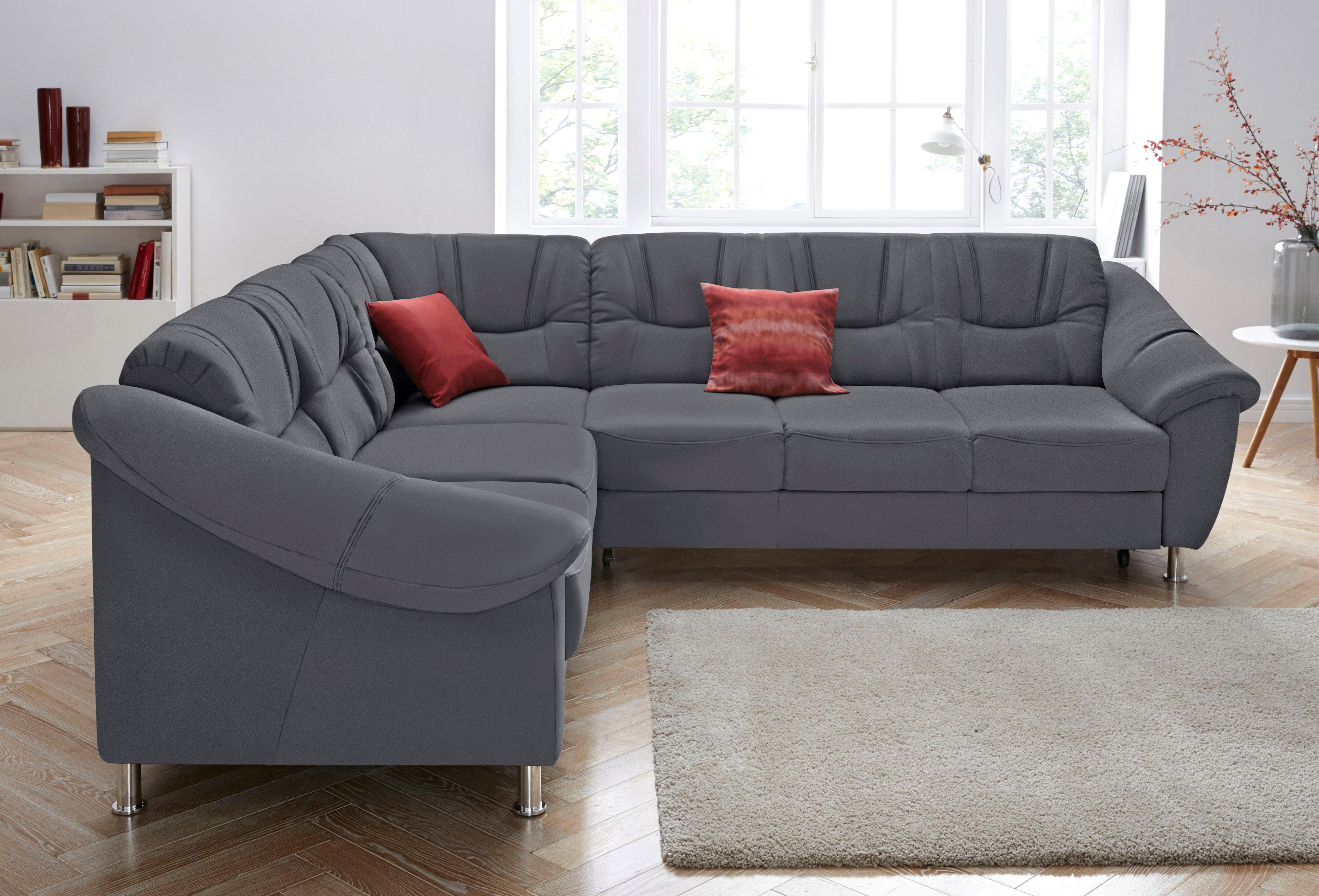 sit&more Ecksofa Salsa L-Form, mit Federkern, wahlweise mit Bettfunktion