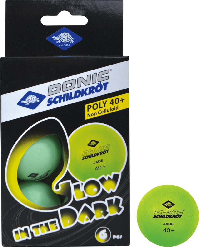 Donic-Schildkröt Tischtennisball Donic Schildkröt Tischtennis-Bälle "Glow In The Dark"