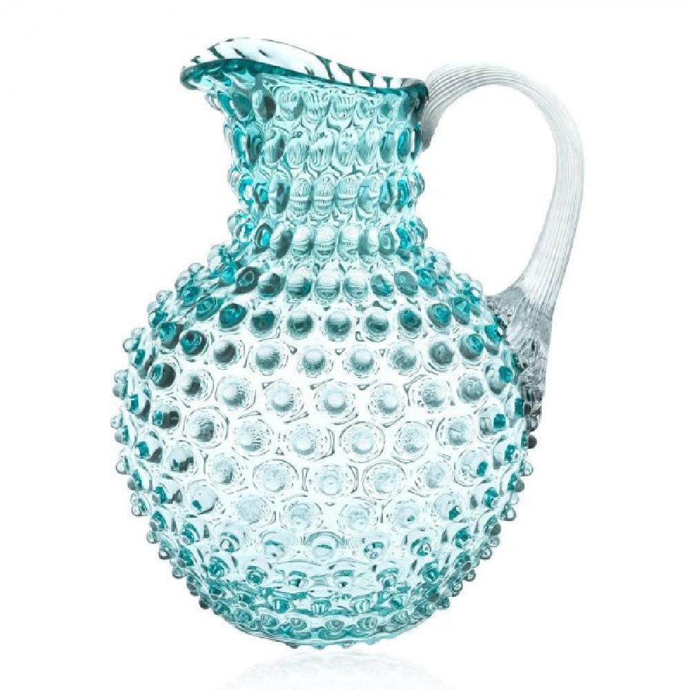KLIMCHI Karaffe Studio Karaffe Hobnail Jug Underlay Aquamarine (1000ml)