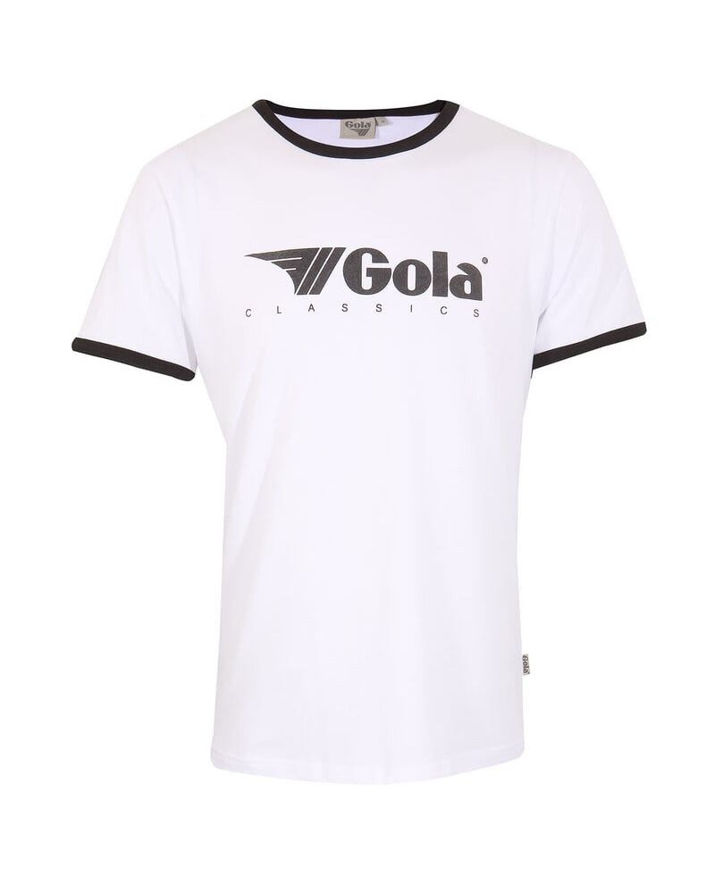 T-Shirt Logo Classics Print Ringer (Baumwolle) weiss Herren