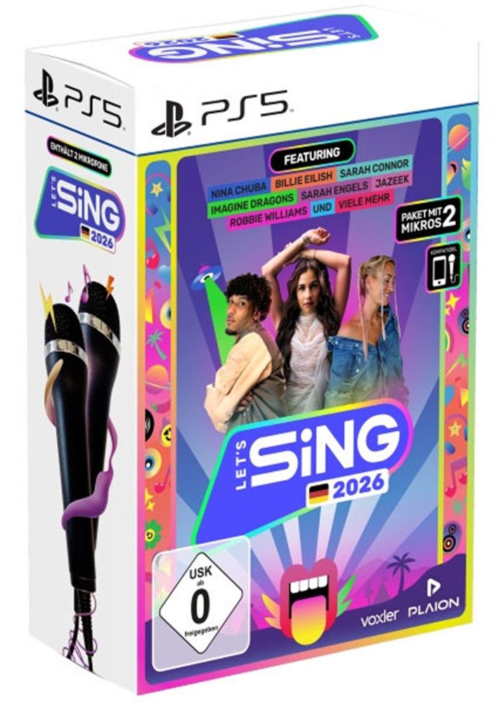 Lets Sing 2026 + 2 Mikros PS5