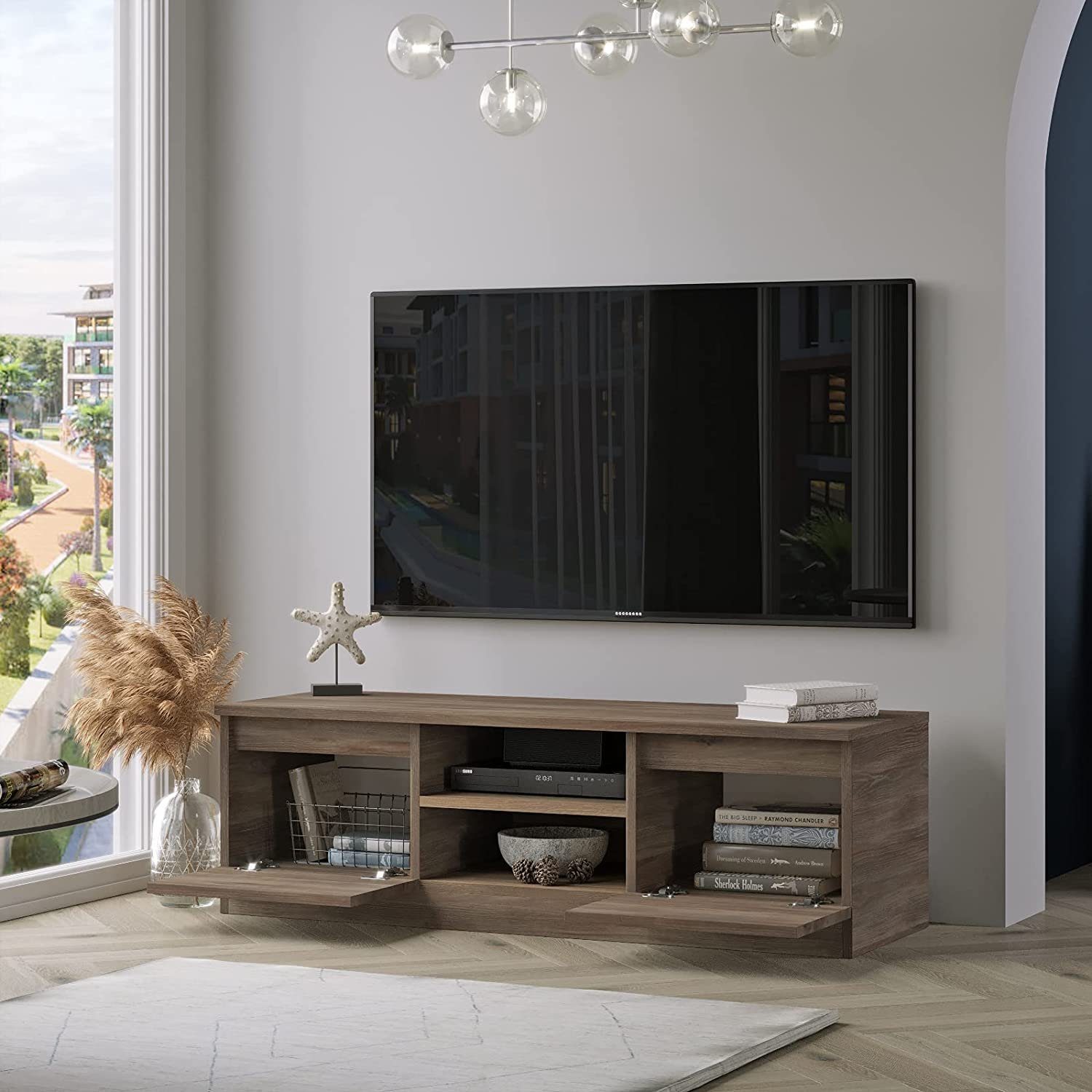 moebel-direkt-online TV-Rack Heike (Breite 120 cm, Mit Klapptüren), Breite 120 cm