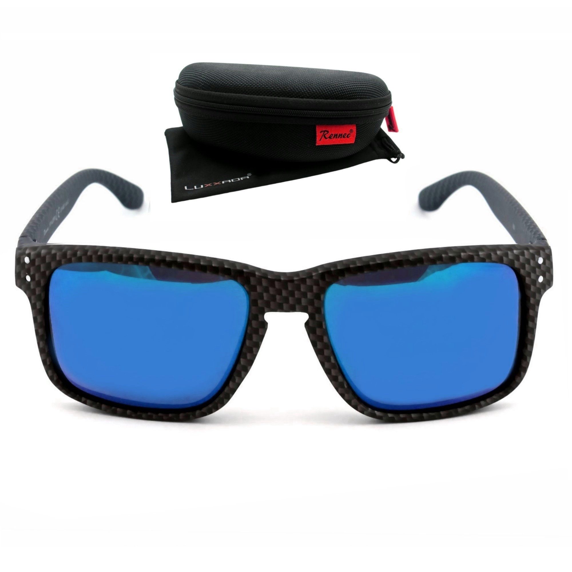 Rennec Sonnenbrille (Herren Brille mit Hardcase und Brillenbeutel) Polarisi günstig online kaufen