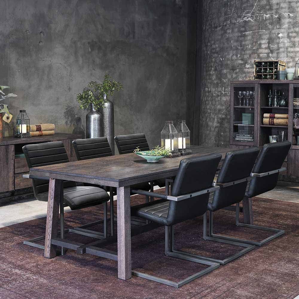 Pharao24 Esstisch Bixente, aus Massivholz