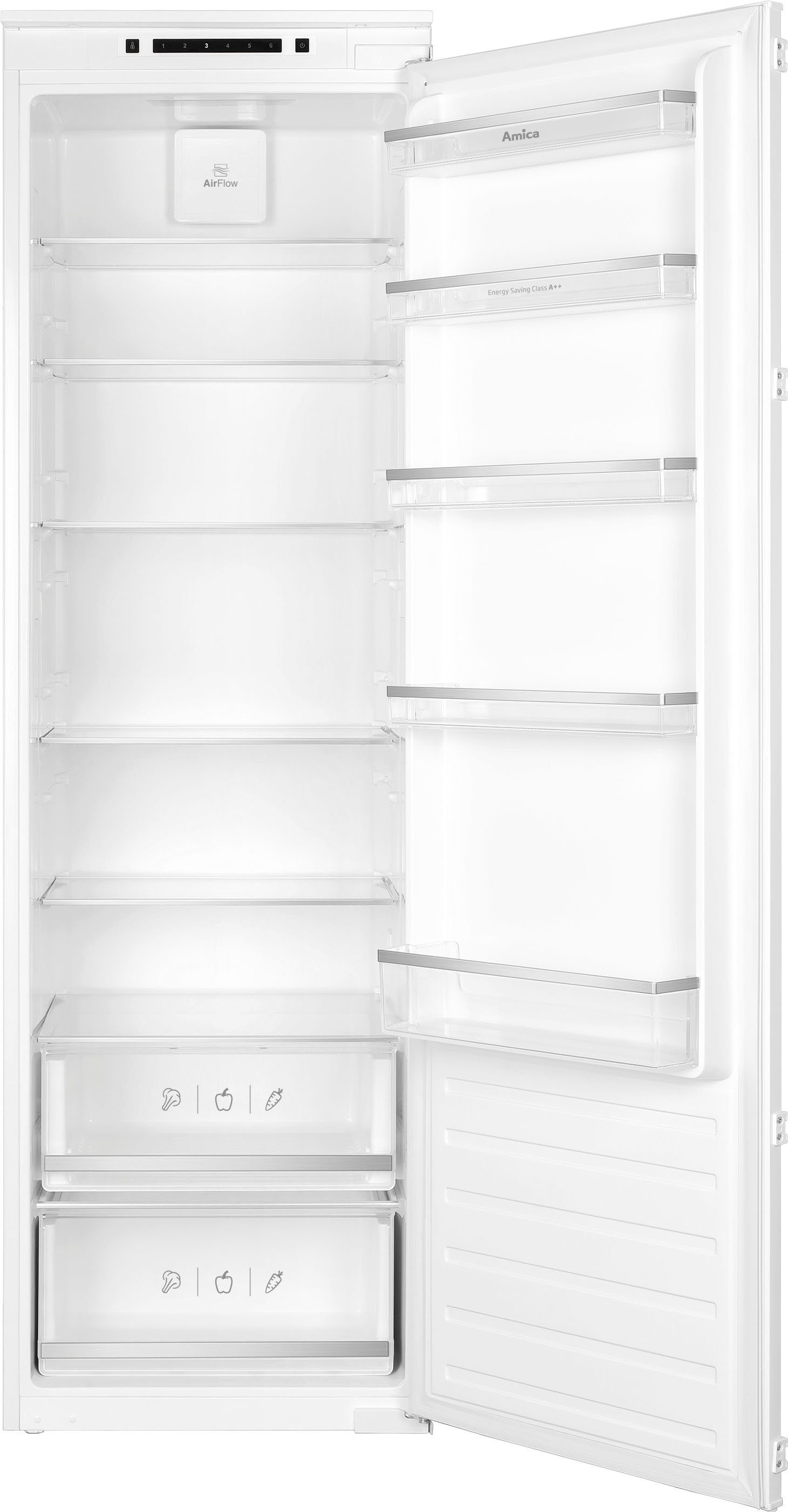 Amica Einbaukühlschrank EVKSS breit cm 54 357 176,9 hoch, 200, cm