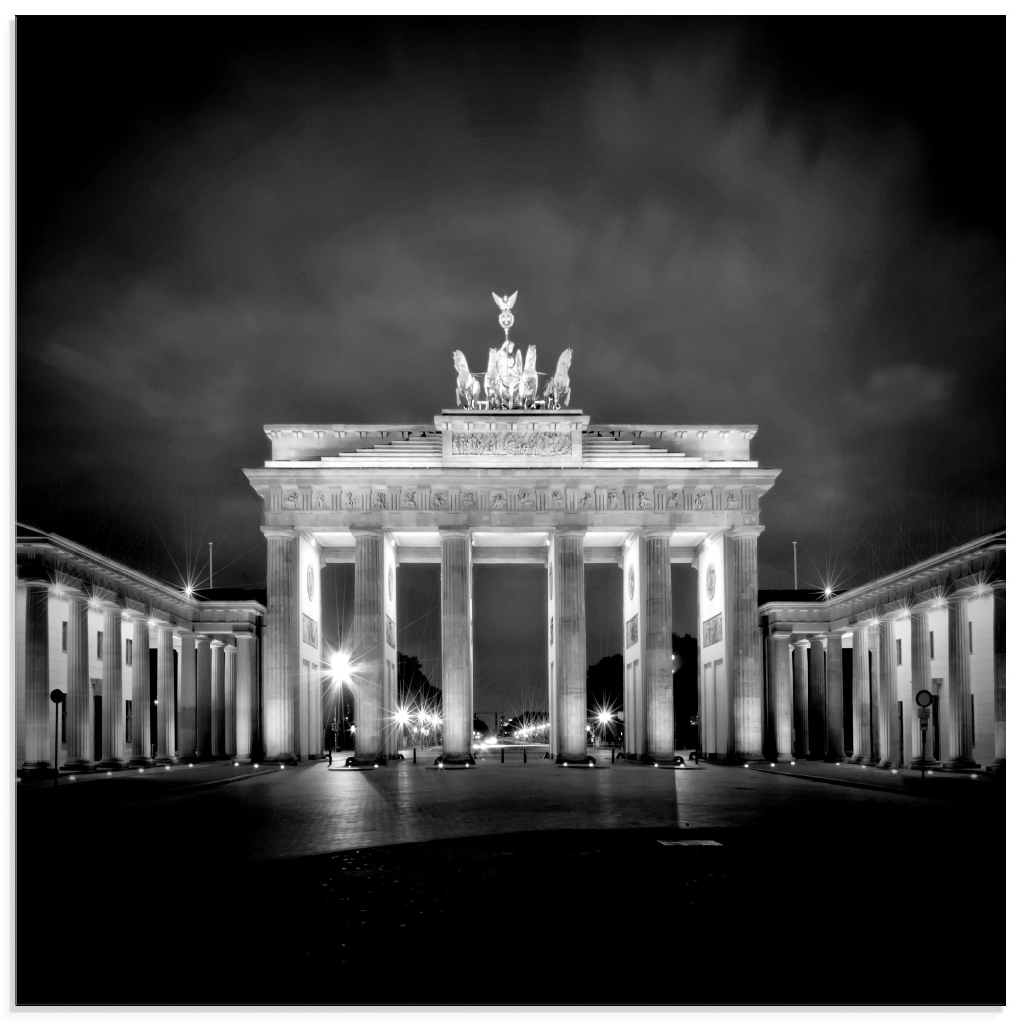 Artland Glasbild Berlin Brandenburger Tor I, St), Gebäude Größen (1 verschiedenen in