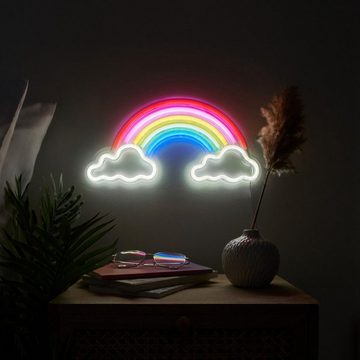 DOPWii Dekolicht LED-Regenbogen-Wandleuchte, LED-Neon-Dekoleuchte, geeignet für Kinderzimmer