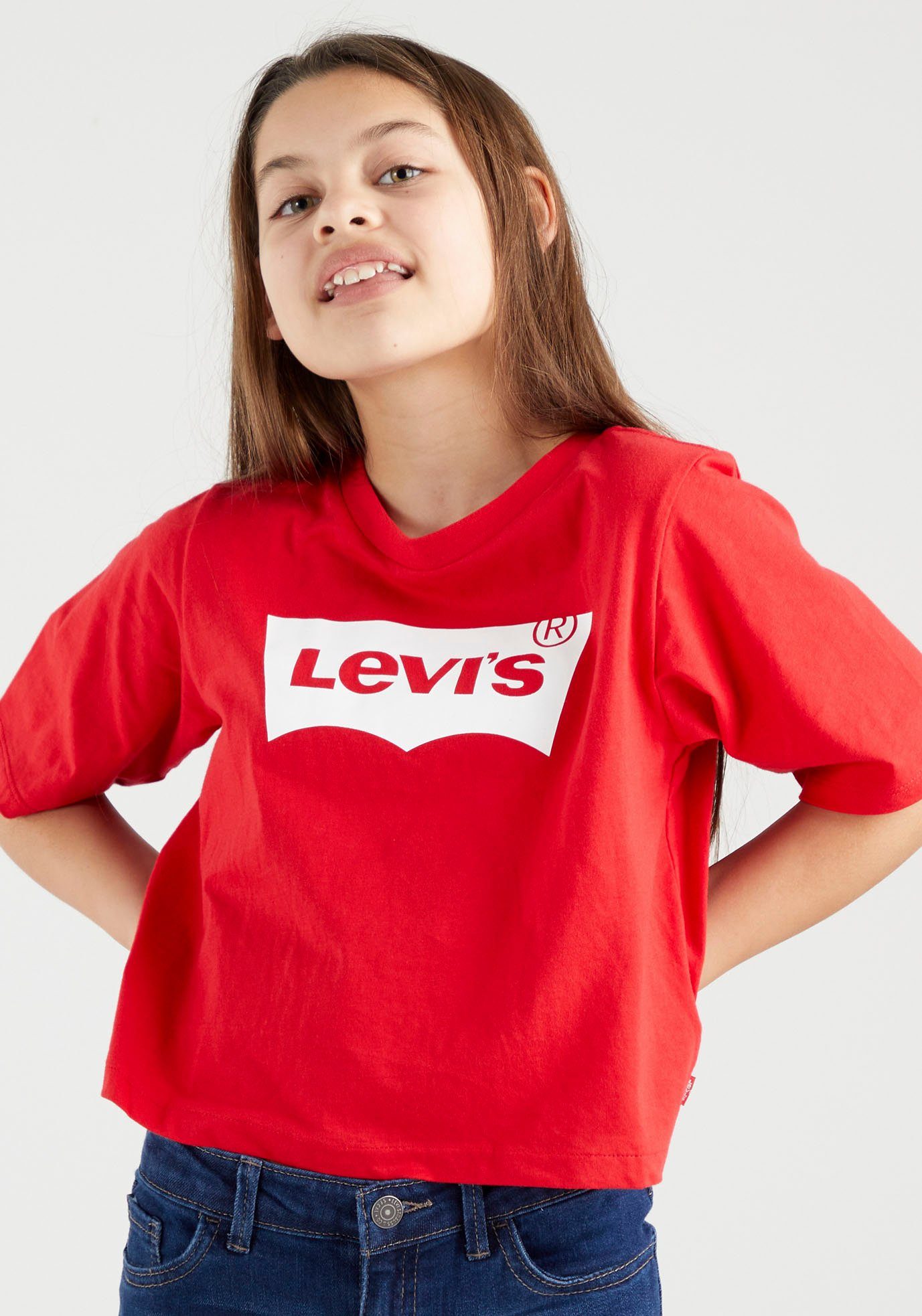 Levi's® Kids T-Shirt BATWING CROPPED TEE for GIRLS