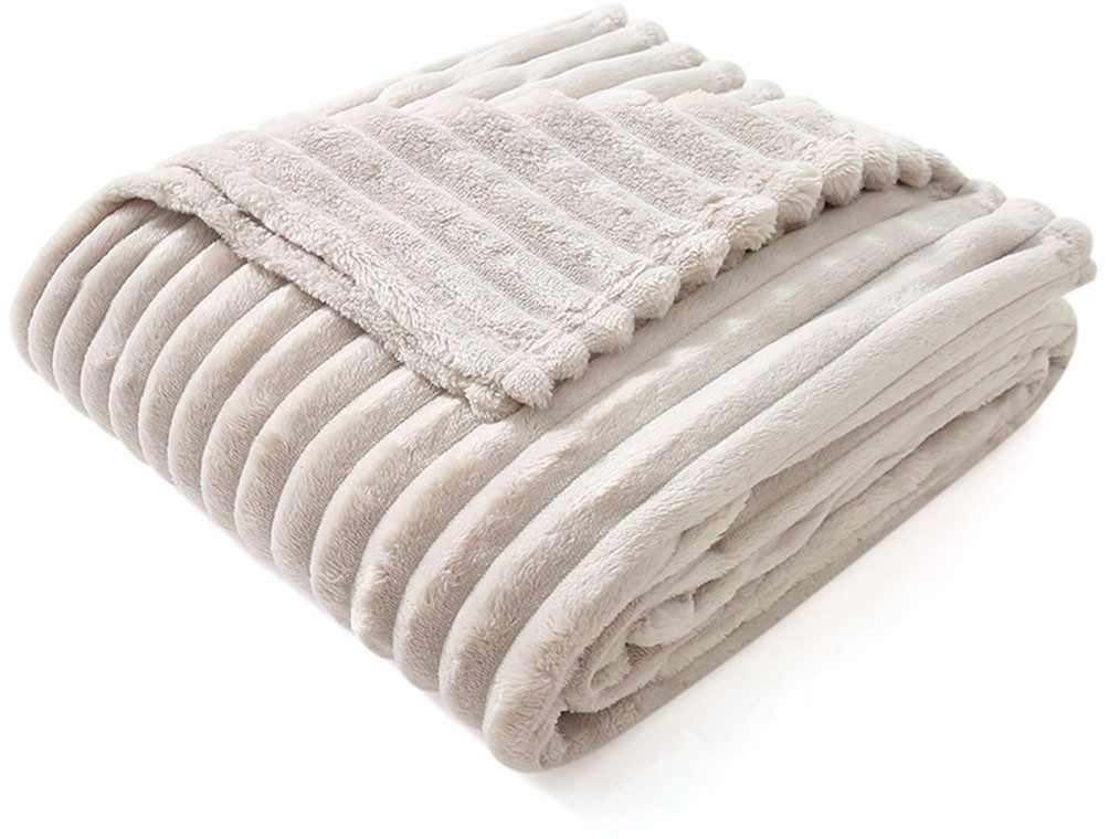 Wohndecke Millara, Leonique, Kuscheldecke in Cord-Optik, 150x200 cm, Wohndecke, Sofadecke