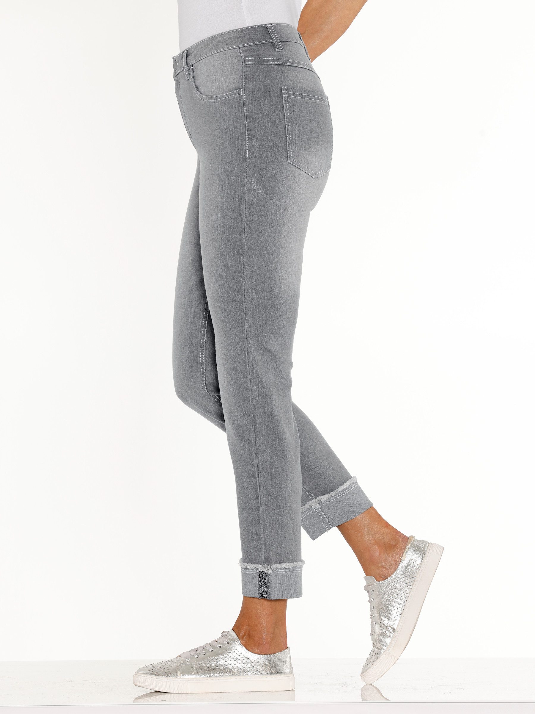 Sieh an! Jeansshorts 7/8-Jeans komfortabel