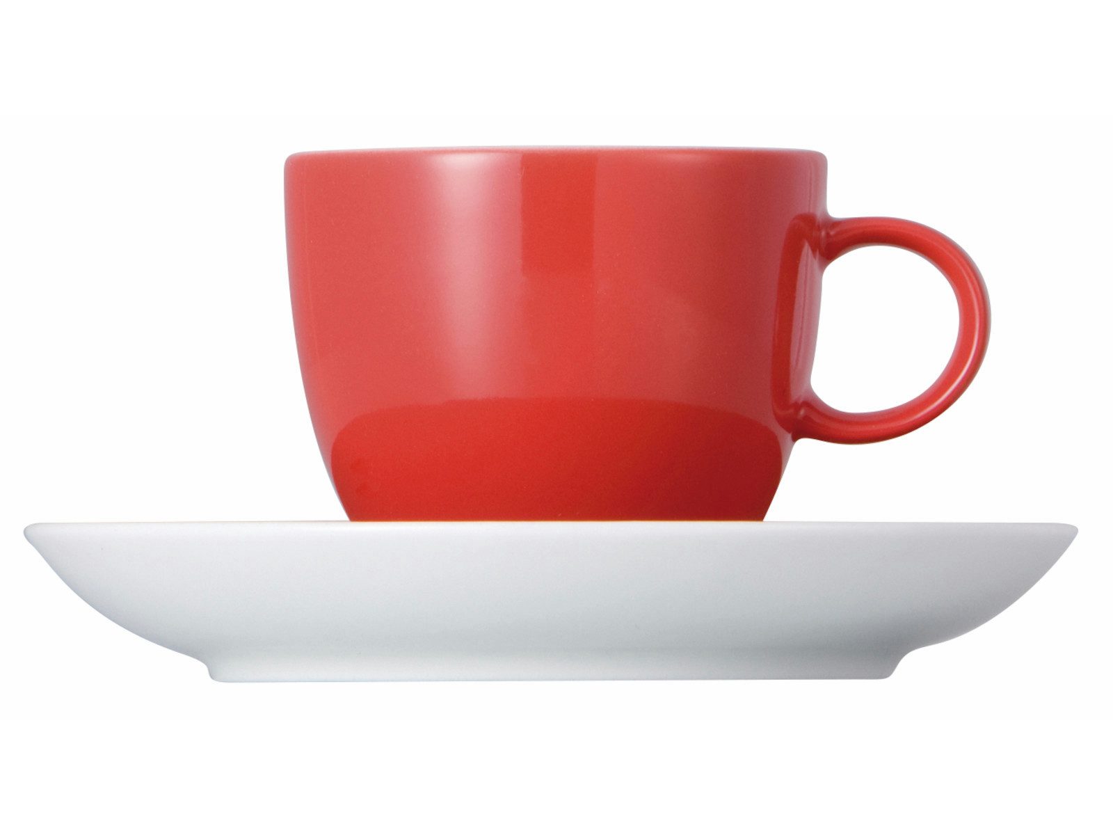 Thomas Porzellan Espressotasse Sunny Day New Red Espresso-/Mokkatasse 2tlg., Porzellan