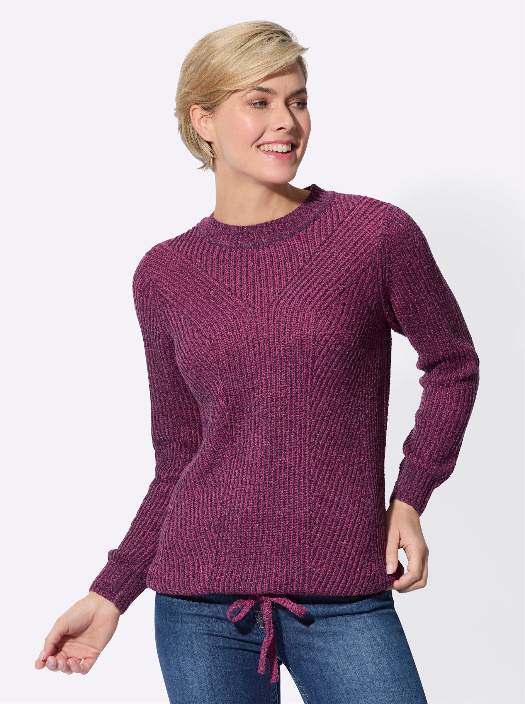 Witt Strickpullover Bouclé-Pullover günstig online kaufen