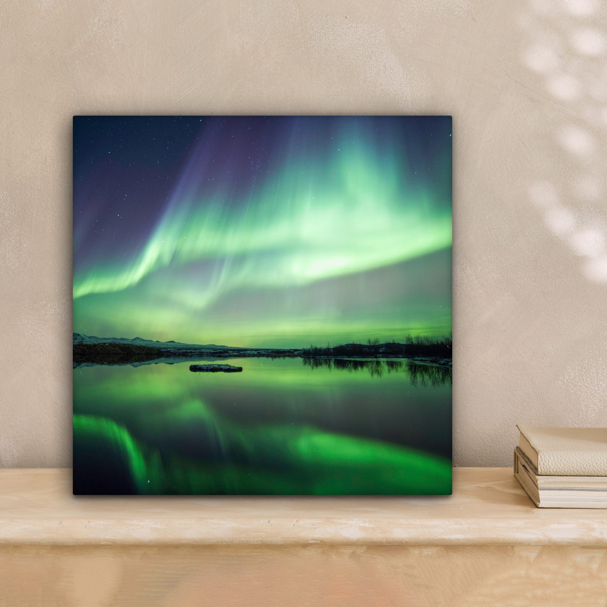 OneMillionCanvasses® Leinwandbild Nordlicht - See - günstig online kaufen