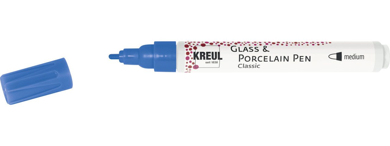 Kreul Künstlerstift Kreul Glass & Porcelain Pen Classic lapisblau 2 -