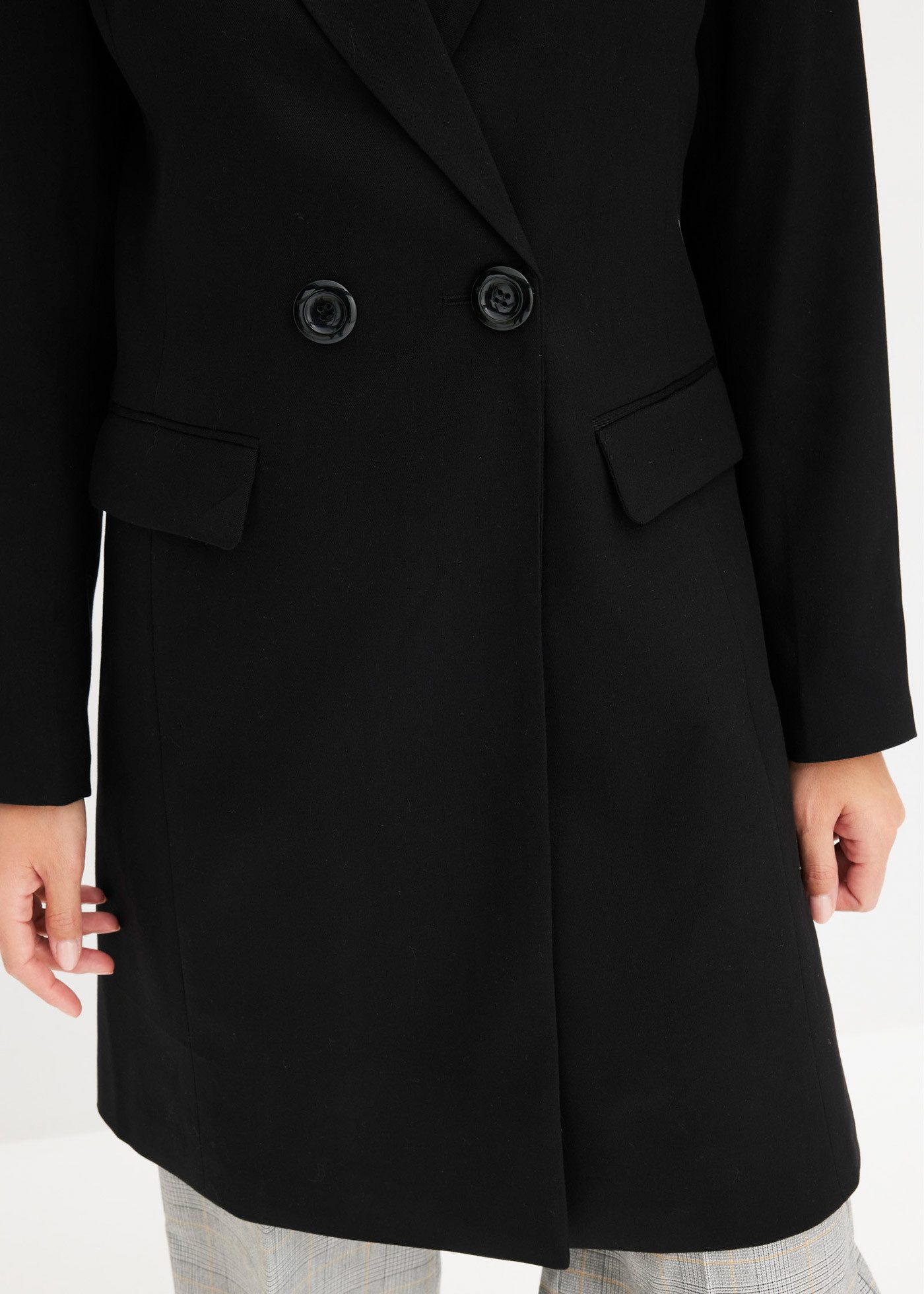 bonprix Wintermantel aus Polyester mit Viskose und Elasthan, mit Polyesterfutter