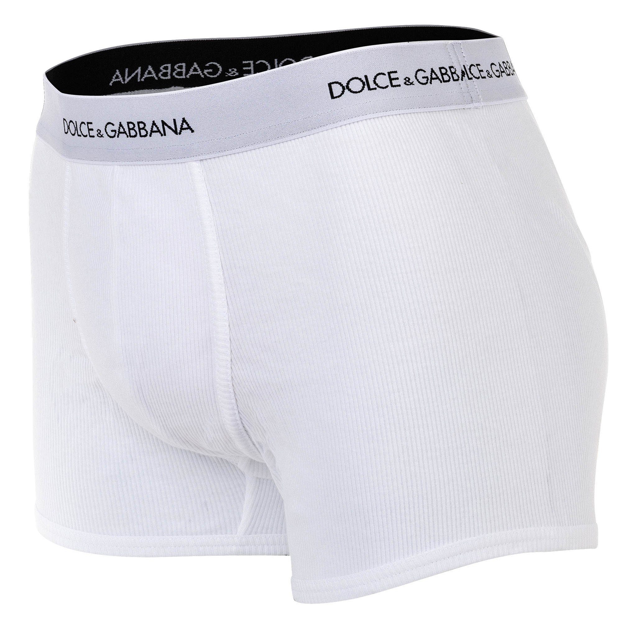 DOLCE & GABBANA Boxer Herren Boxershort Baumwolle Fine-Rib Regular Boxer