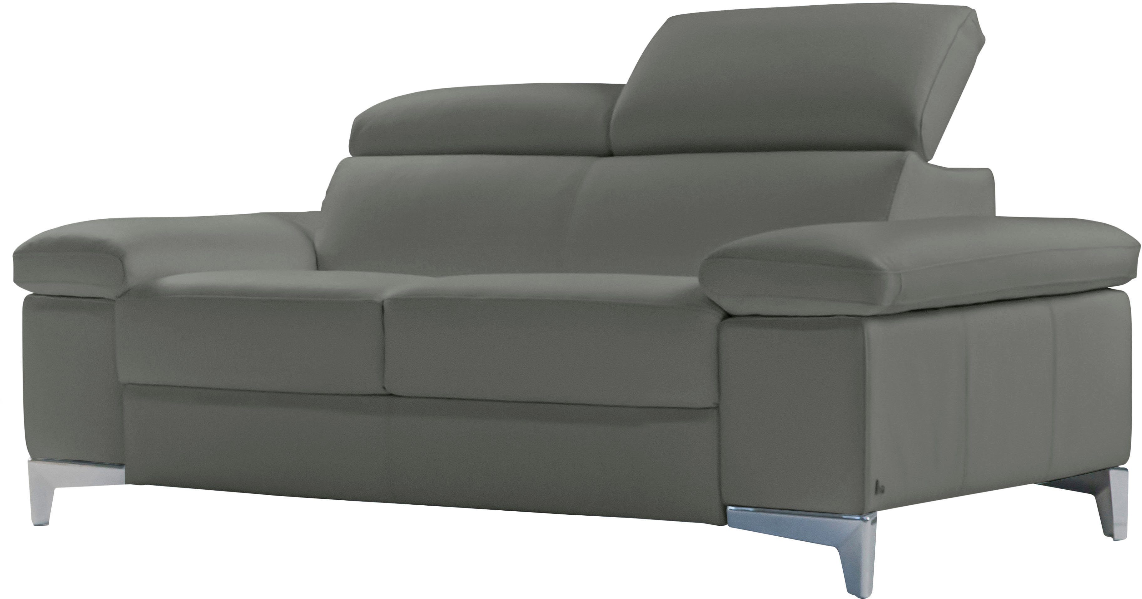 grigio Relaxfunktion 2,5-Sitzer, Home Kopfteilverstellung, ohne oder mit mit Nicoletti elektrischer