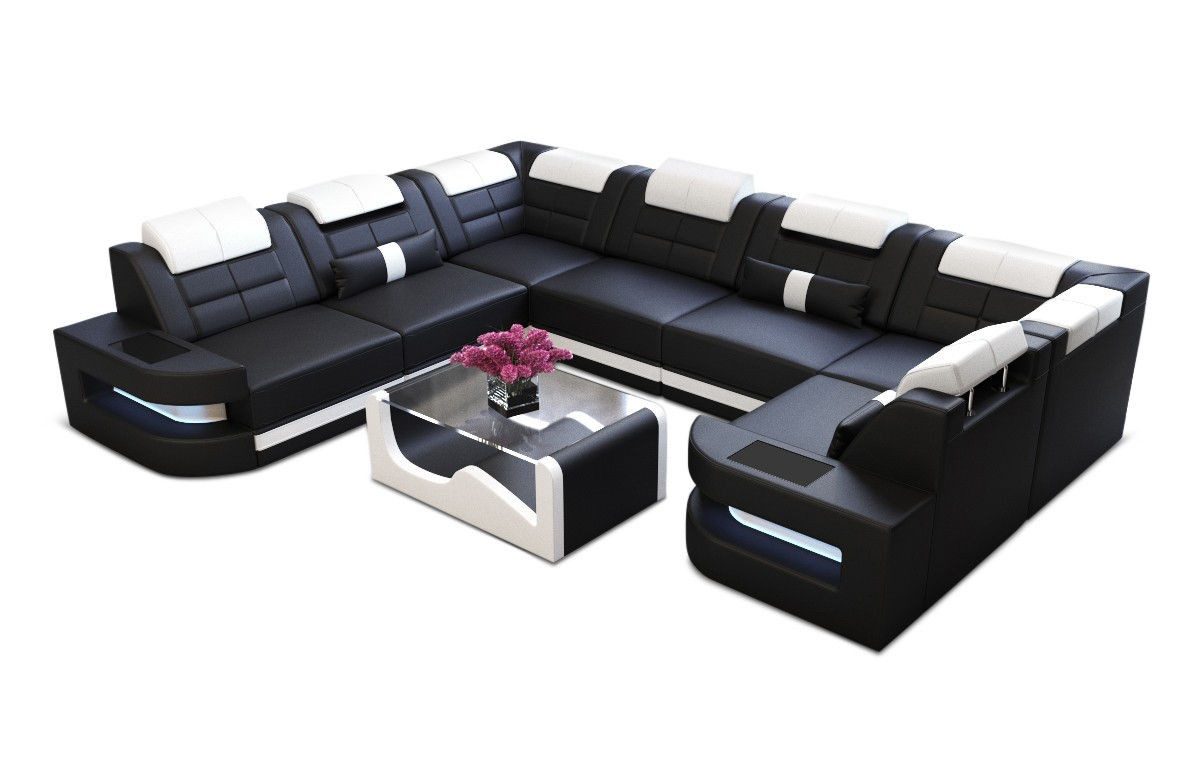 Sofa Dreams Wohnlandschaft Ledersofa Como U günstig online kaufen