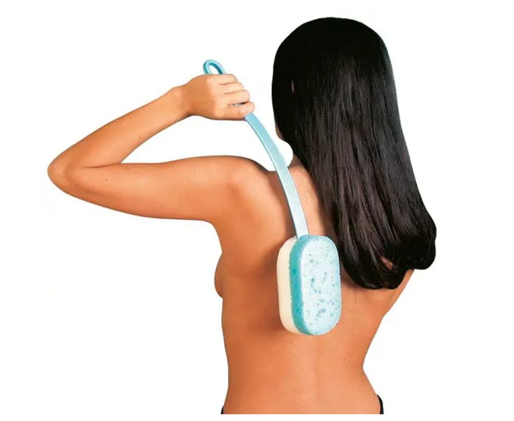 DocMed Hautpflegeschwamm Badeschwamm, Duschhilfe, Körperpflege für eingeschränkte Beweglichkeit