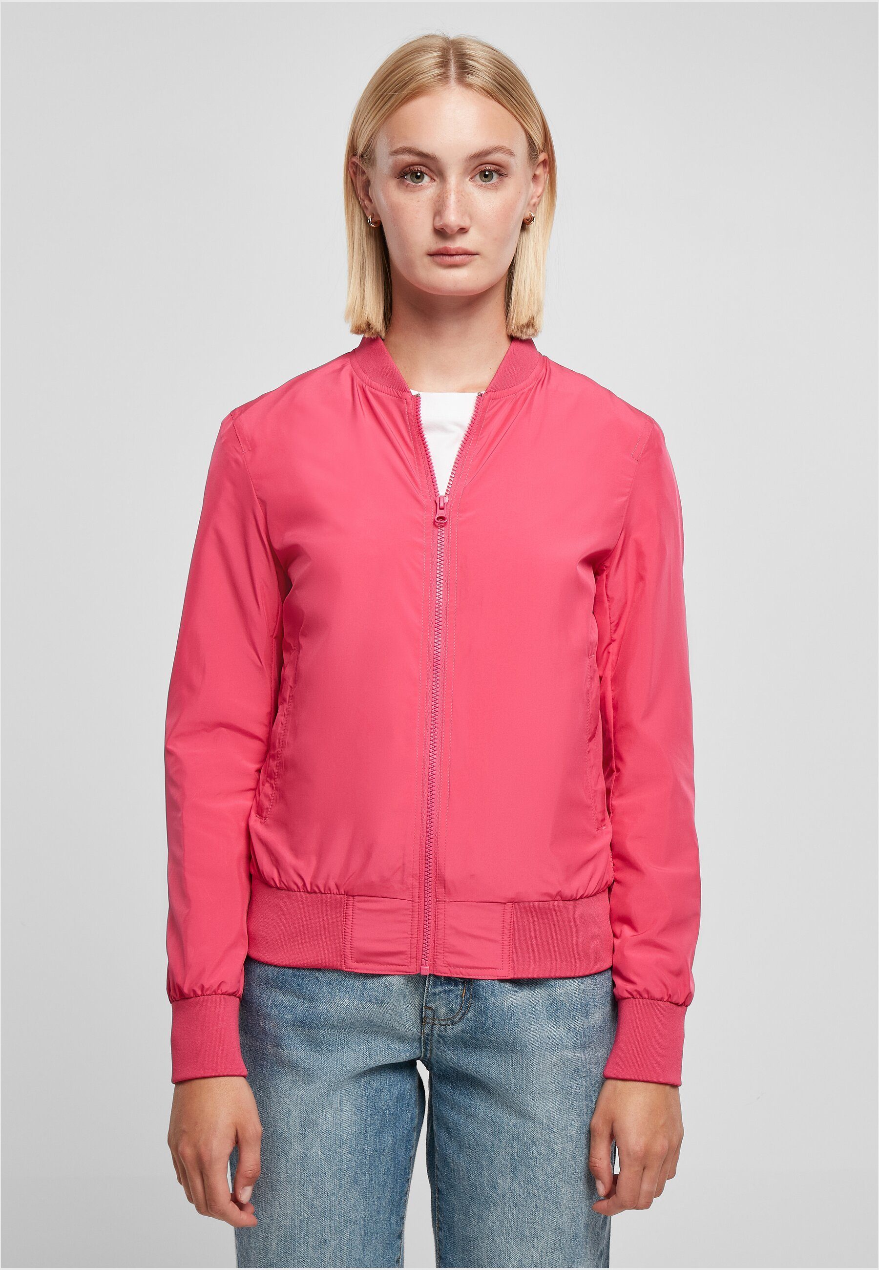Outdoorjacke hibiskus Ladies Bomber Jacket Damen (1-St) pink Light CLASSICS URBAN
