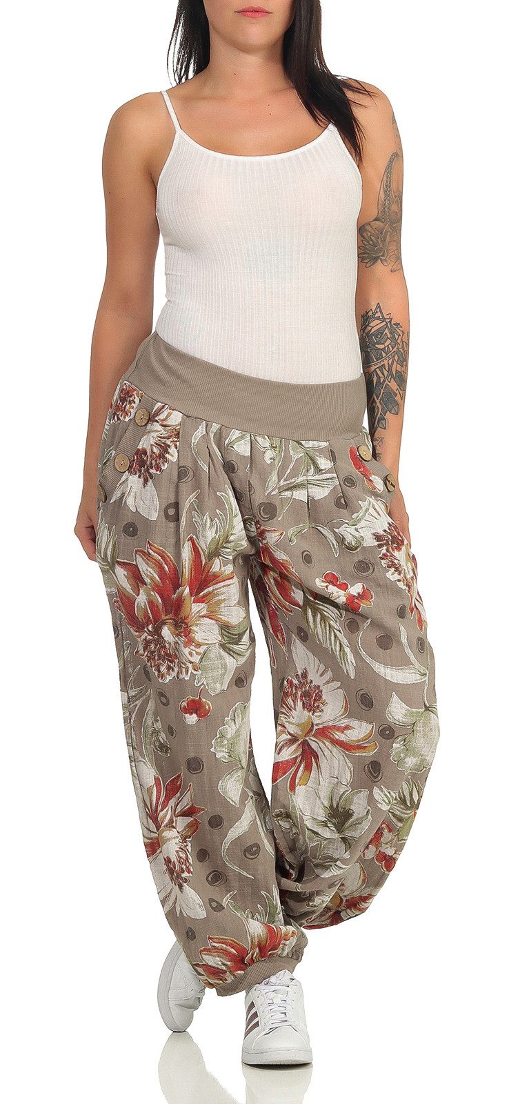 CLEO STYLE Stoffhose Damen Sommerhose 400 günstig online kaufen