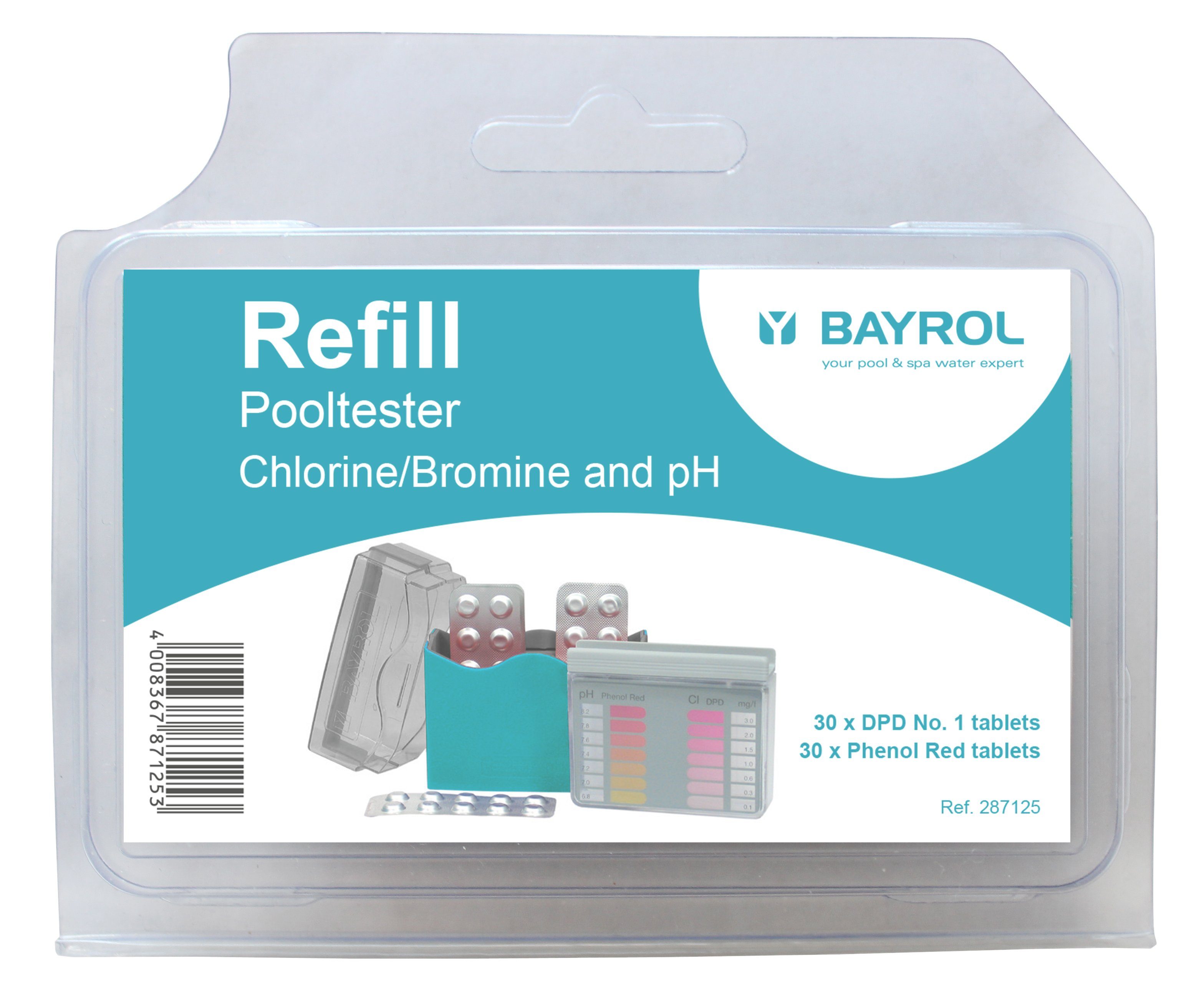 Poolpflege Bayrol Nachfüllpack für Pooltester Chlor pH à 30 Tabletten DPD1/Phenol