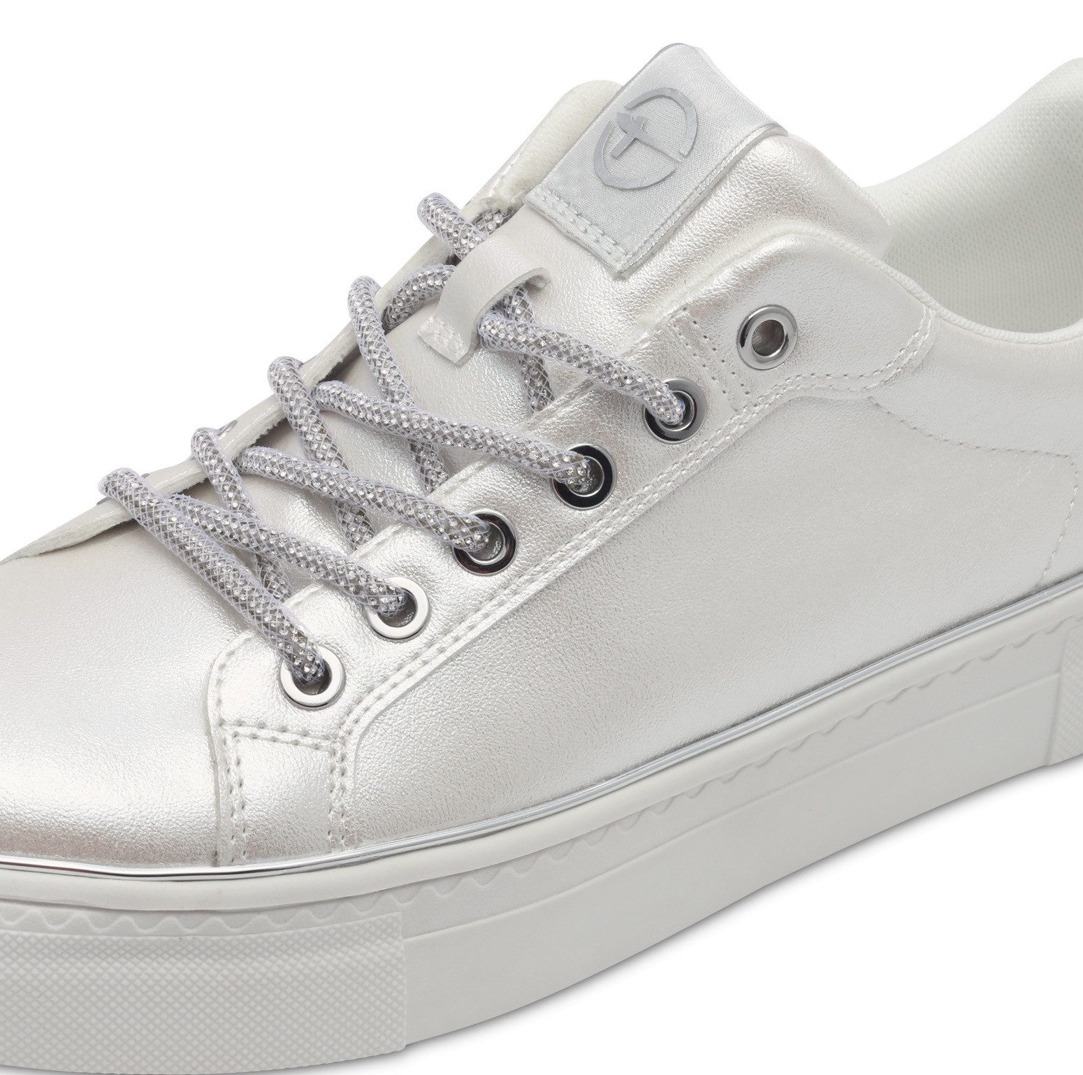 Tamaris Plateausneaker, Freizeitschuh, Halbschuh, Schnürschuh, Kontrastbesa günstig online kaufen