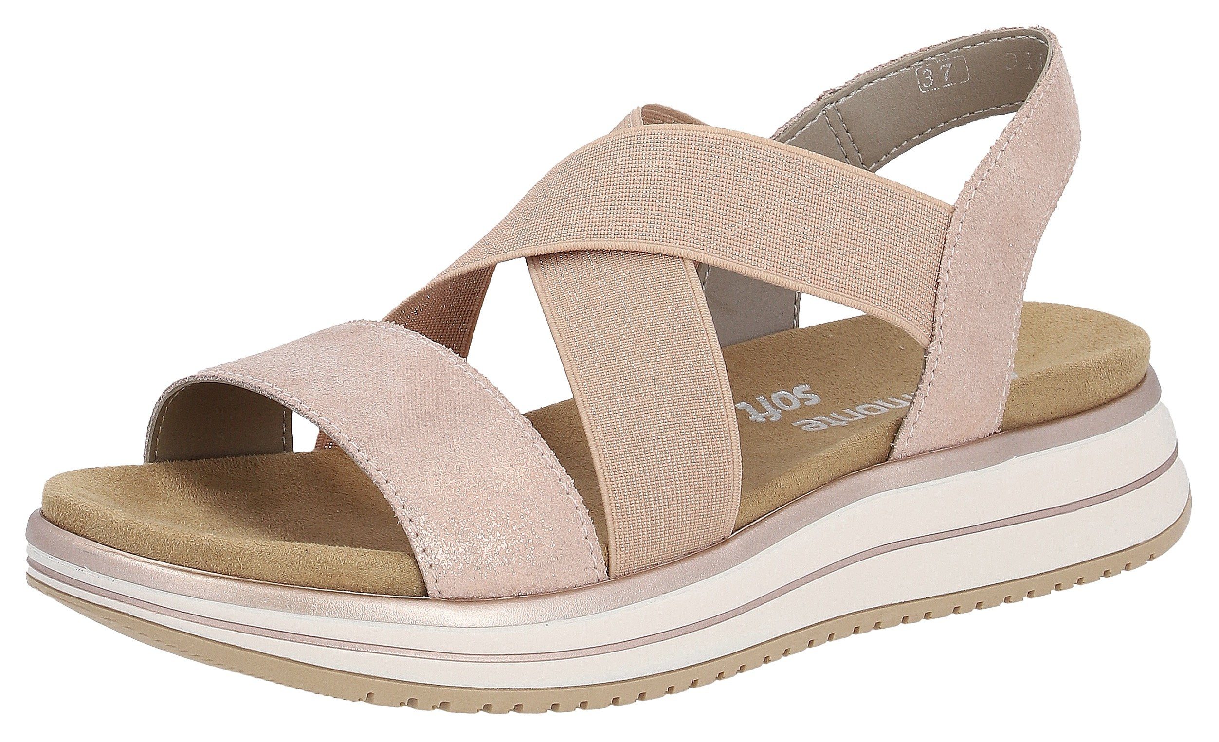 Remonte Riemchensandale, Sommerschuh, Sandalette, Keilabsatz, mit günstig online kaufen