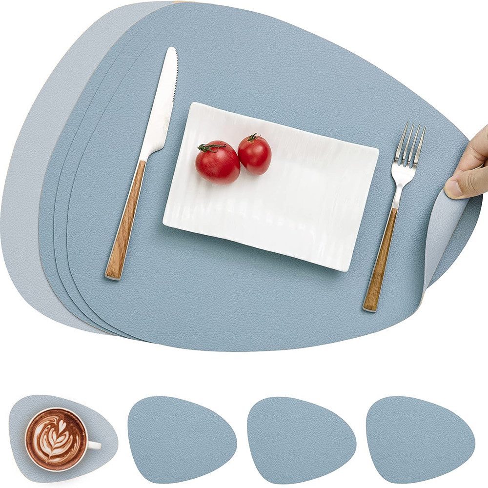 Coonoor Platzset Tischset, Kunstleder, abwischbar, (4-St) günstig online kaufen