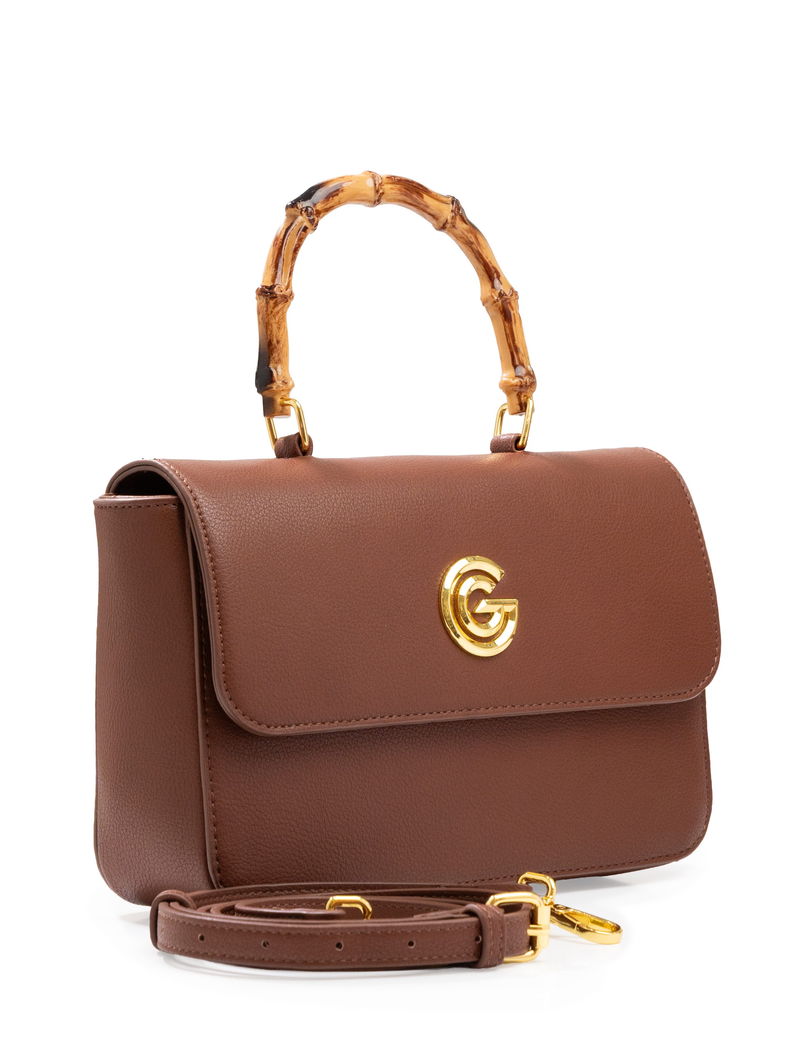 GABRIELLA G By Gabriella Gucci Handtasche AGATHA, Damen Henkeltasche, Schultertasche, Umhängetasche mit Logoapplikation