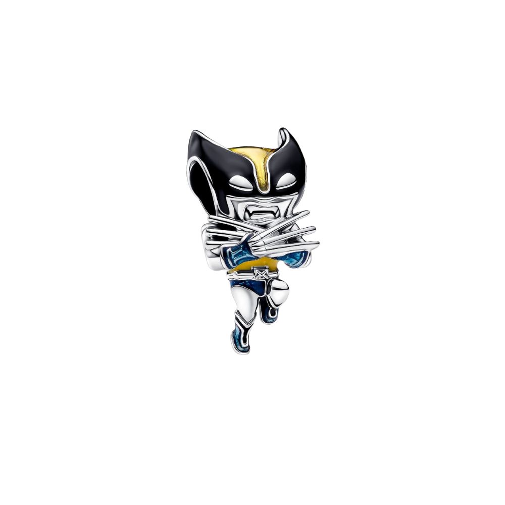 Pandora Charm-Einhänger 793359C01, Marvel, Wolverine, Emaille, Sterling Silber