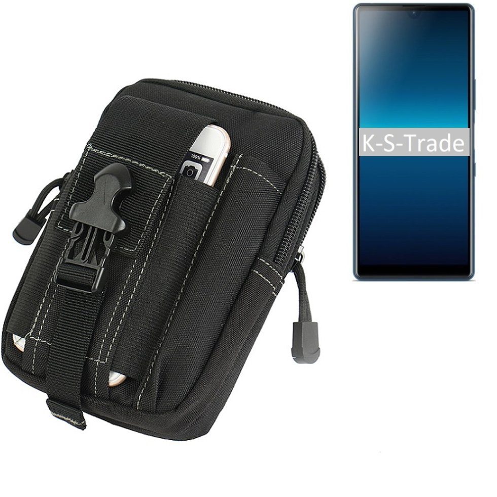 K-S-Trade Handyhülle für Sony Xperia L4, Gürtel Tasche Gürteltasche Holster Schutz Hülle Handy Hülle