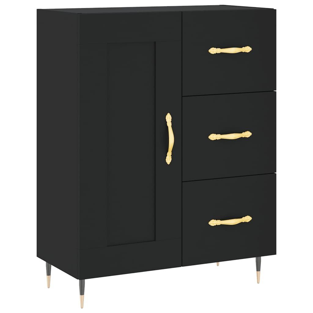 Schrank Regal Highboard Schwarz Hochschrank vidaXL Kleiderschrank cm Holzwerksto 69,5x34x180