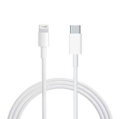 Futurea Ladekabel für iPhone Lightning Kabel Aufladekabel USB-C USB-Ladegerät (Lightning Kabel, USB-C Schnellladekabel, 1-tlg., Schnelles Laden für iPhone 8 11 12 13 14 X XS XR Pro Max Mini iPad, 1m (100cm)