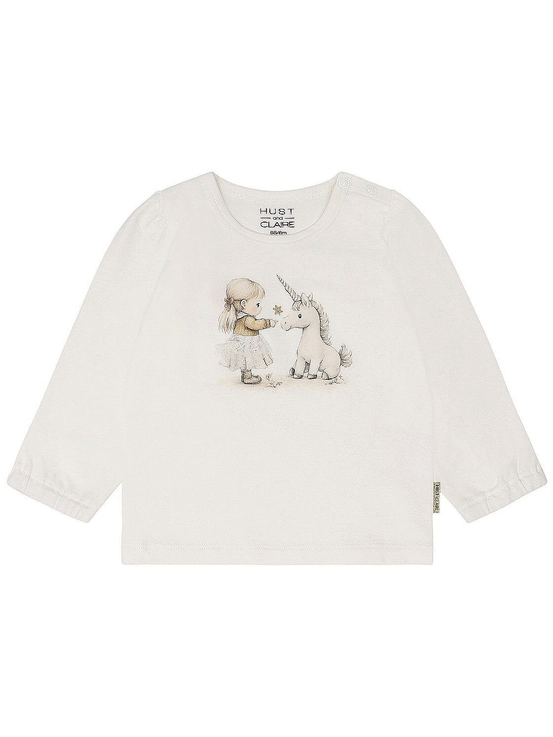 Hust & Claire Langarmshirt HCAnna Friends (1-tlg) Hust & Claire Mädchen-Langarmshirt HCAnna Friends – Ivory